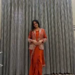 Indowestern Designer Embroidered Stitched Saree With Koti