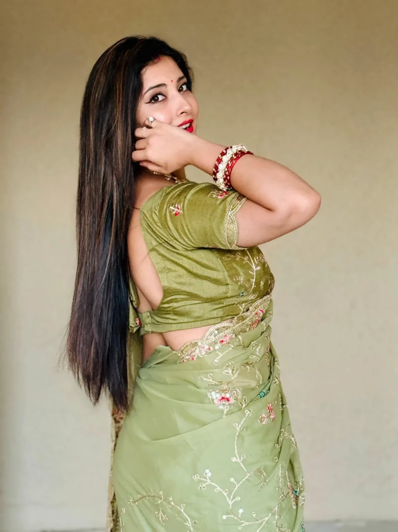 Pista Green Soft Star Georgette Party Wear Designer Saree