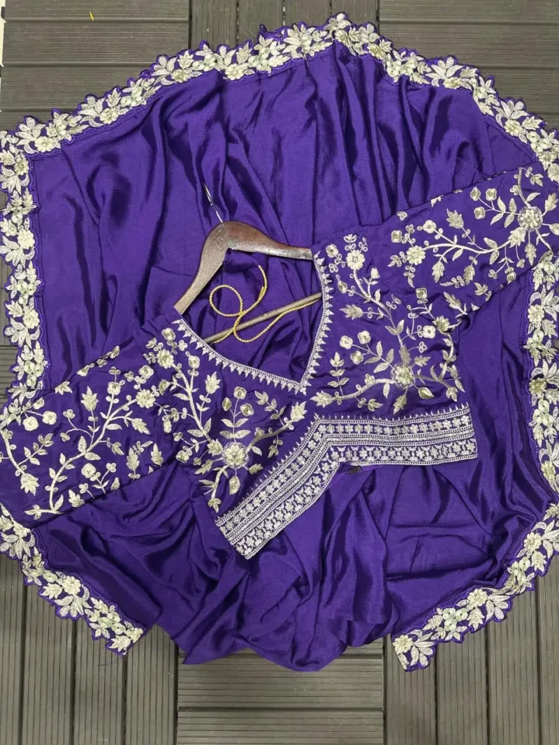 Trending Grey Designer Party Wear Stitched Lehenga Choli