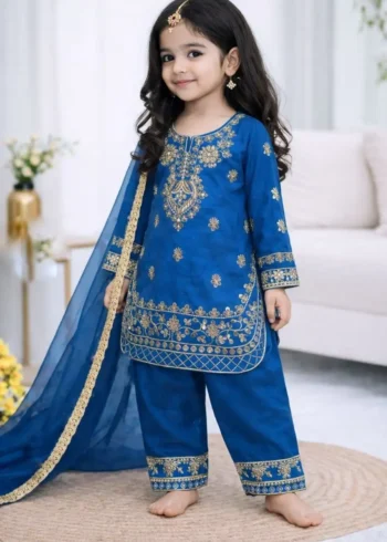 Designer Kids Top And Palazzo Suit For Eid And Ramzan