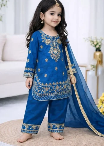 Designer Kids Top And Palazzo Suit For Eid And Ramzan