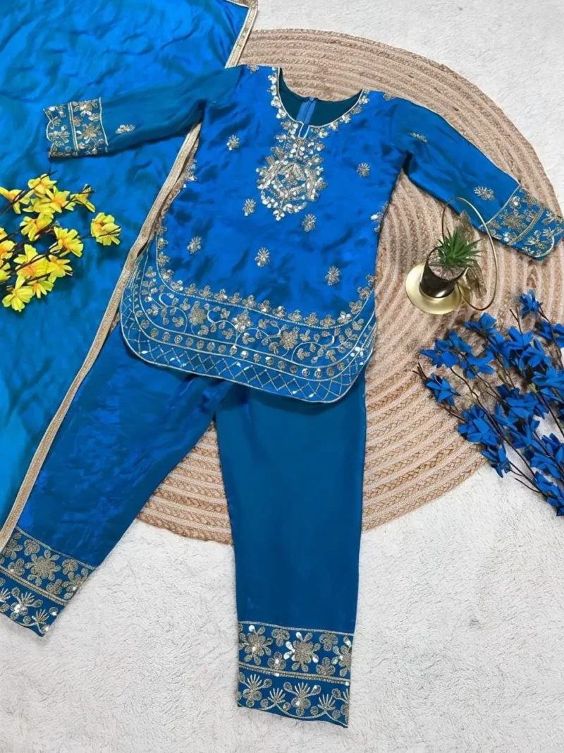 Designer Kids Top And Palazzo Suit For Eid And Ramzan