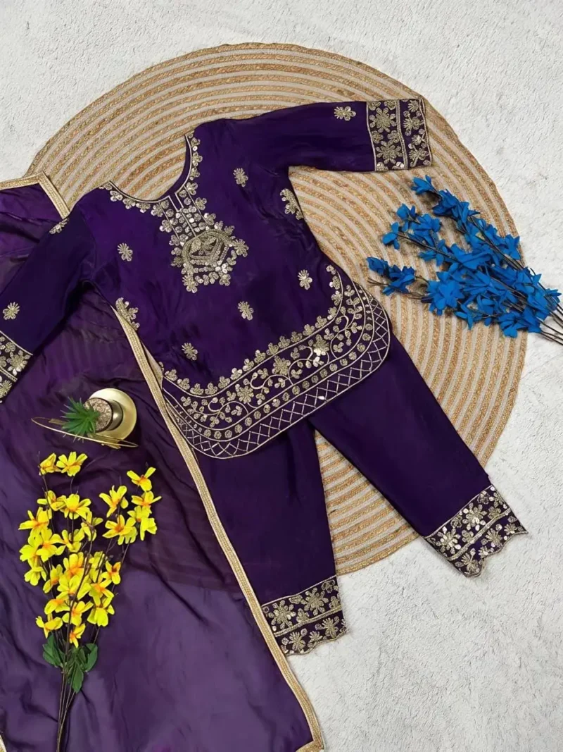 Designer Kids Top And Palazzo Suit For Eid And Ramzan