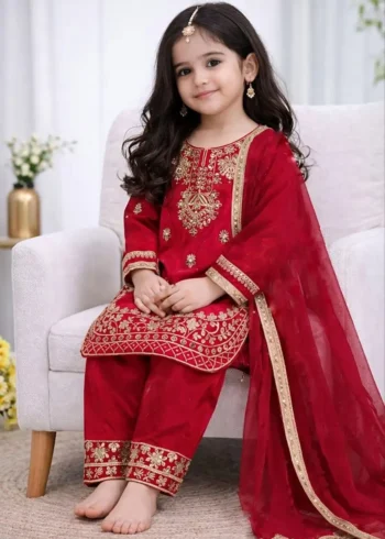 Designer Kids Top And Palazzo Suit For Eid And Ramzan