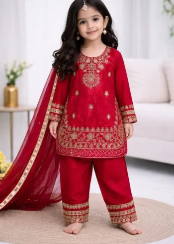 Designer Kids Top And Palazzo Suit For Eid And Ramzan