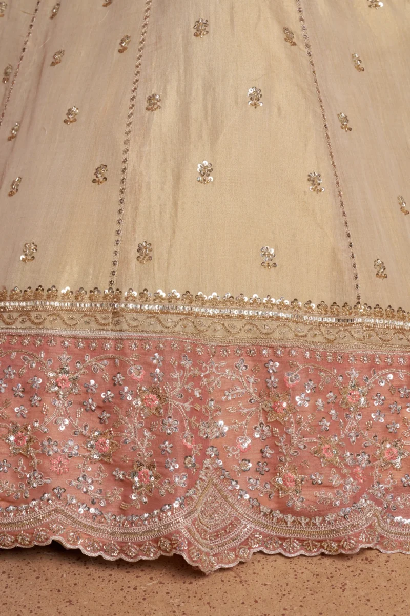Dreamy Designer Girlish Lehenga With Handcrafted Embellishments For Engagement