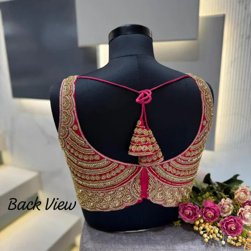 Heavy Beads Sequence Work Girlies Pattern Designer Blouse