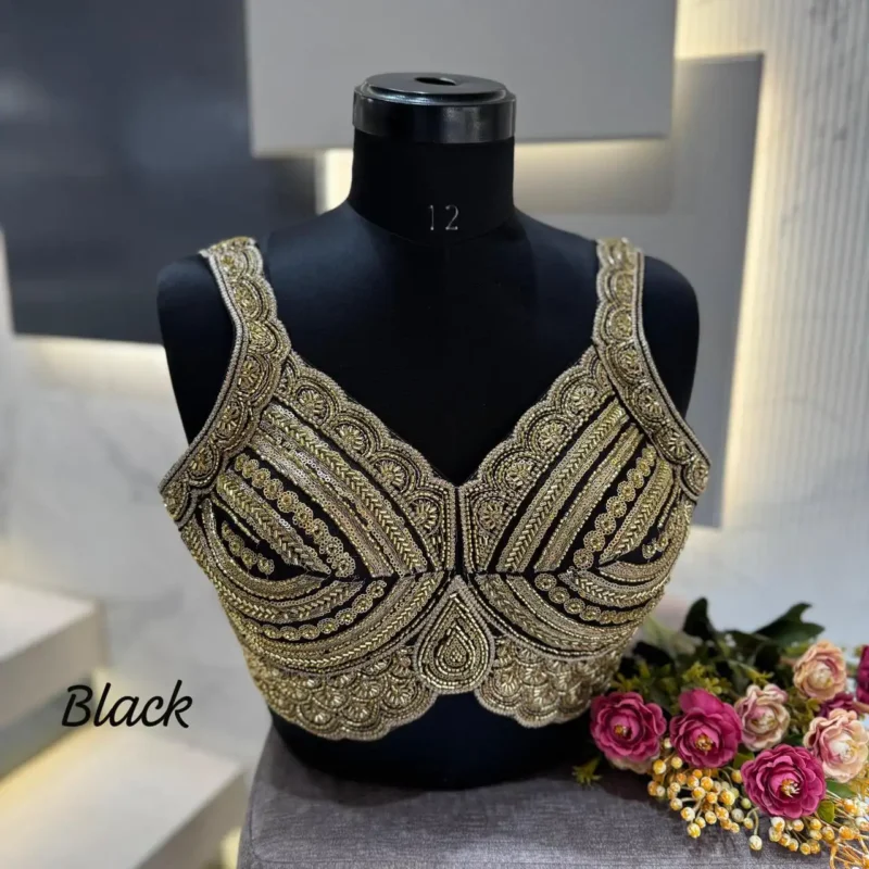 Heavy Beads Sequence Work Girlies Pattern Designer Blouse