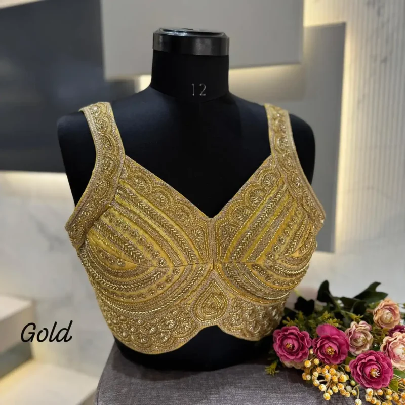 Heavy Beads Sequence Work Girlies Pattern Designer Blouse