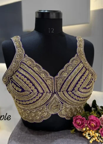 Heavy Beads Sequence Work Girlies Pattern Designer Blouse