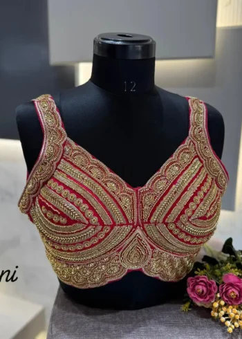 Heavy Beads Sequence Work Girlies Pattern Designer Blouse