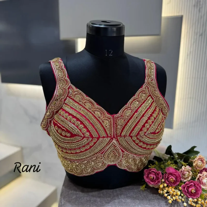 Heavy Beads Sequence Work Girlies Pattern Designer Blouse