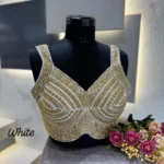 Heavy Beads Sequence Work Girlies Pattern Designer Blouse