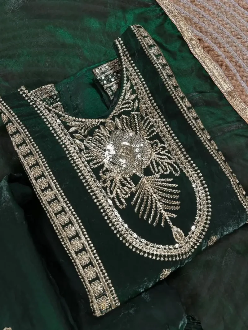 Fendy Silk Designer Wedding Salwar Suit For Kids Girls