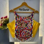 Kaudi Hand Mirror Work Corset Style Navratri Blouse