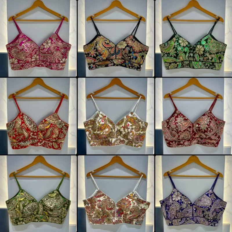 Noodles Strips Pure Fabric Position Work Sleeveless Partywear Blouse