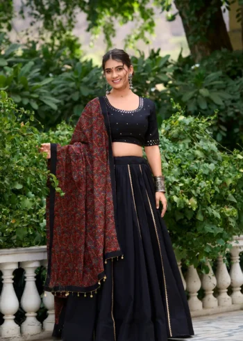 pure cotton gota patti navratri chaniya choli for garba