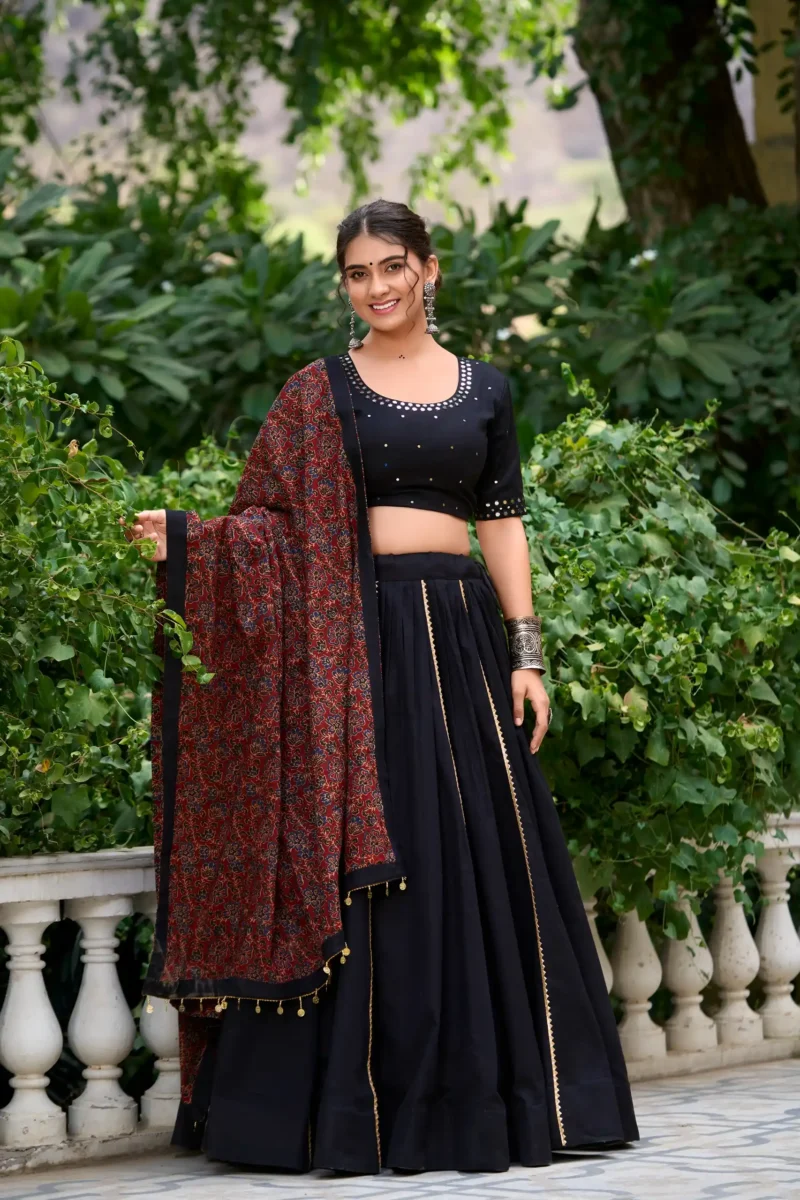 pure cotton gota patti navratri chaniya choli for garba