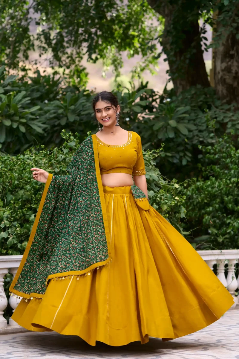pure cotton gota patti navratri chaniya choli for garba
