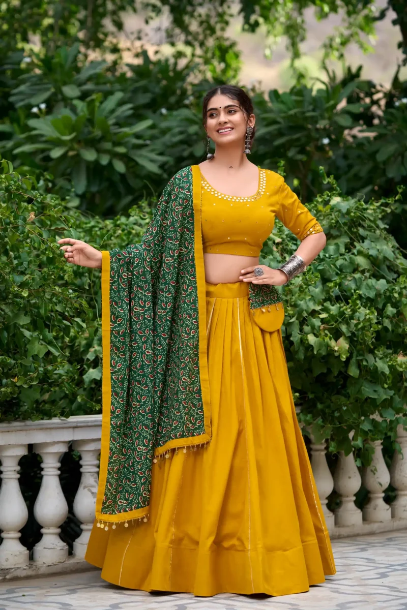 pure cotton gota patti navratri chaniya choli for garba