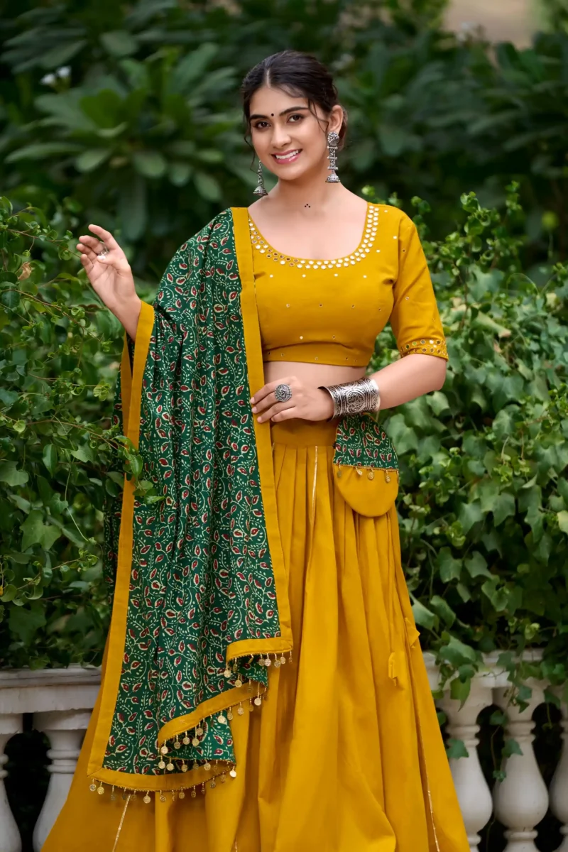 pure cotton gota patti navratri chaniya choli for garba