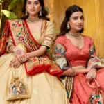 Silk Paithani Zari Weaving Womens Wedding Designer Lehenga With Purse