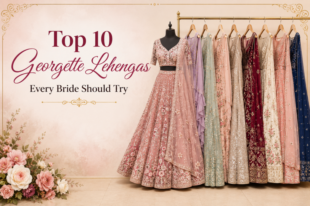 Georgette Lehengas for Brides
