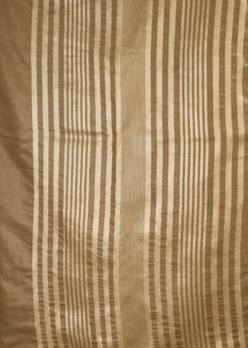 Grey Colour Khadi Cotton Saree with Brocade Blouse close work details