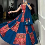 Pure Rayon Navratri Lehenga with Foil Print flair