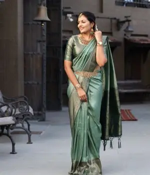 Women wearing traditional wedding silk saree