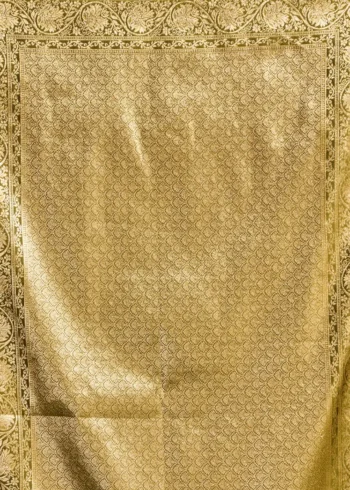 Olive Green Colour Premium Soft Silk Wedding Saree with Jhallar pallu work