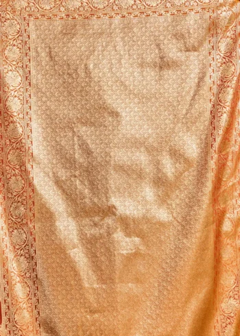 Orange Colour Premium Soft Silk Wedding Saree with Jhallar pallu