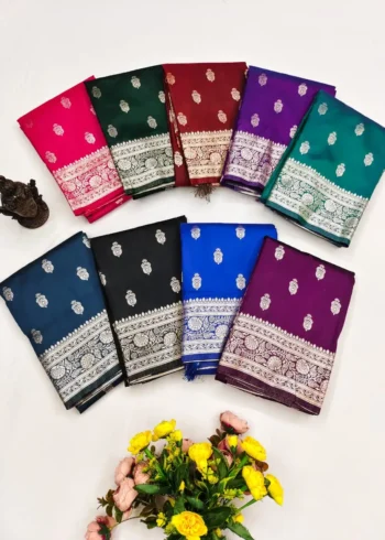 Pure Banarasi Silk Saree with Zari Woven Pallu
