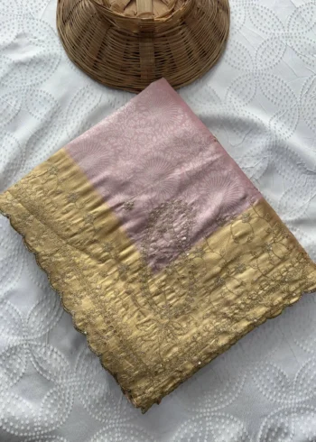 Pure Kanjivaram Silk Wedding Saree with Gold Zari Weaving Border - Image 17