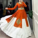 Pure Rayon Navratri Lehenga with Traditional Gamthi Patch Work Blouse flair
