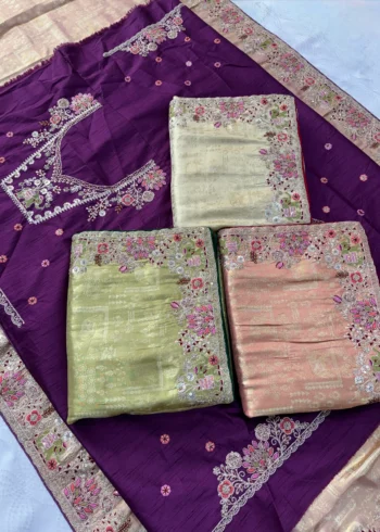Beige Royal Hathi Pure Kanjivaram Silk Heavy Embroidered Bridal Saree real colours