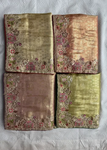 Royal Hathi Pure Kanjivaram Silk Heavy Embroidered Bridal Saree All Colours